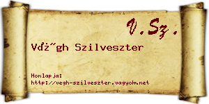 Végh Szilveszter névjegykártya